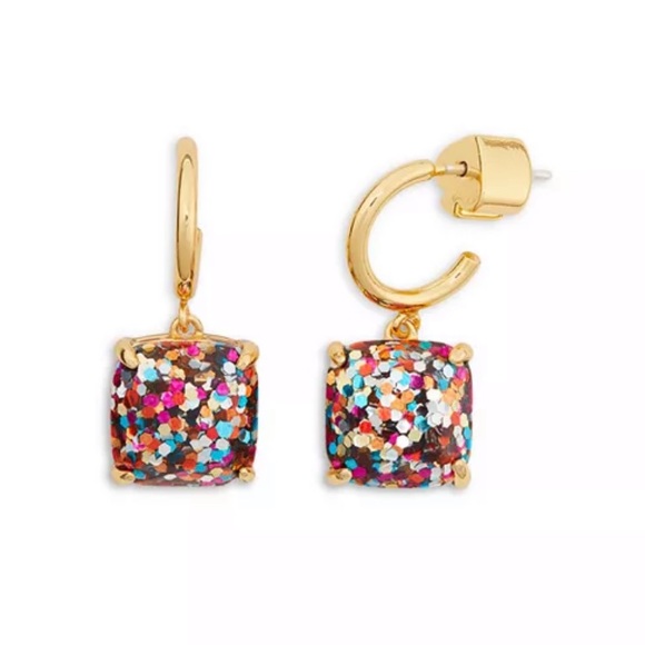 kate spade Jewelry - NWT kate spade new york Square Drop Huggie Hoop Earrings